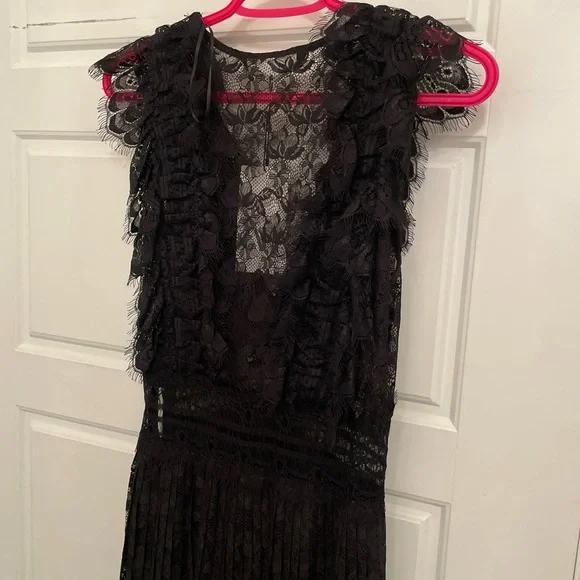 Zara Maxi lace long dress with short underneath - Picture 6 of 8